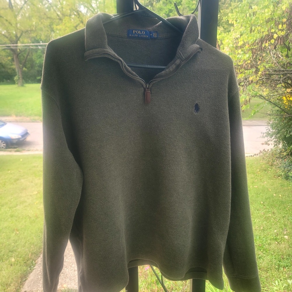 Polo Ralph Lauren Men's Quarter Zip 1/4 Pullover Size M